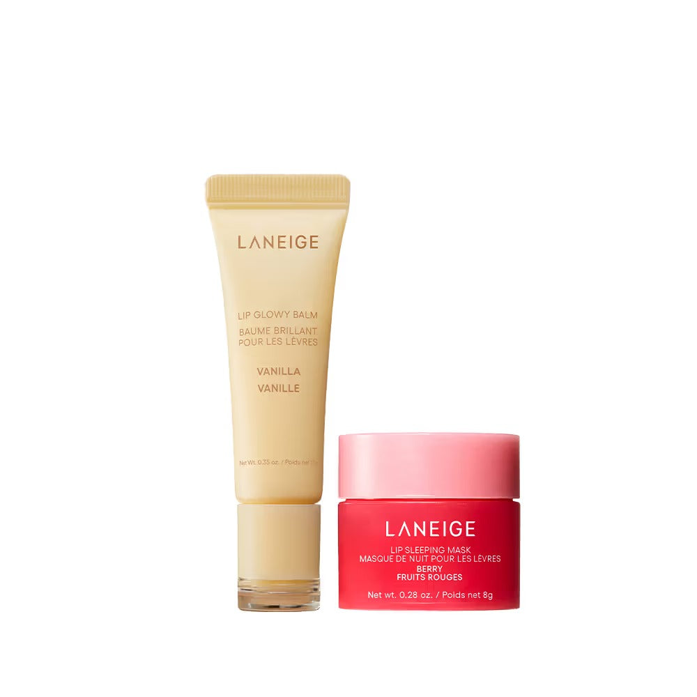 LANEIGE Lip Care Set 2.0 Berry Mini Lip Mask + Vanilla Lip Glowy Balm