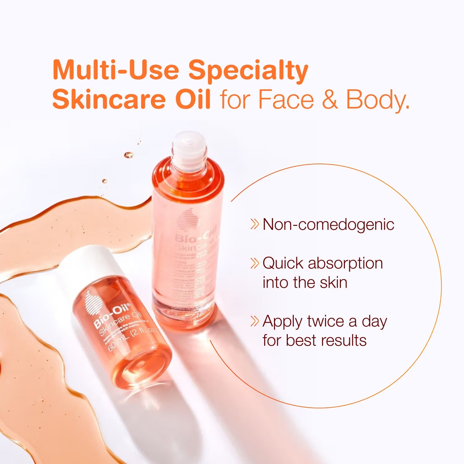Bio-Oil Soin de la Peau Infusé au Romarin pour les Vergetures, les Cicatrices et le Vieillissement