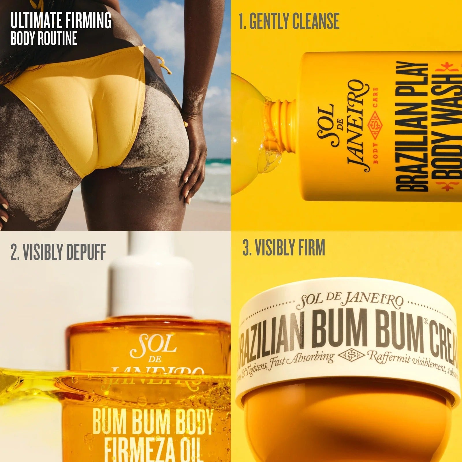 Huile Corps Raffermissante & Anti-Ballonnements Sol de Janeiro Bum Bum Firmeza
