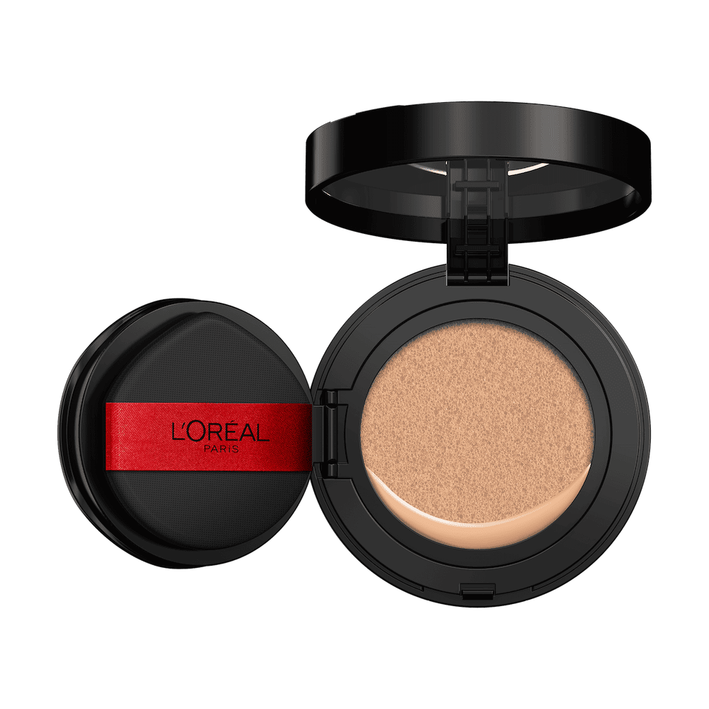 Fonds de Teint Fluide Accord Parfait Cushion L'Oréal Paris, Couvrance parfaite 24H, Sans oxydation