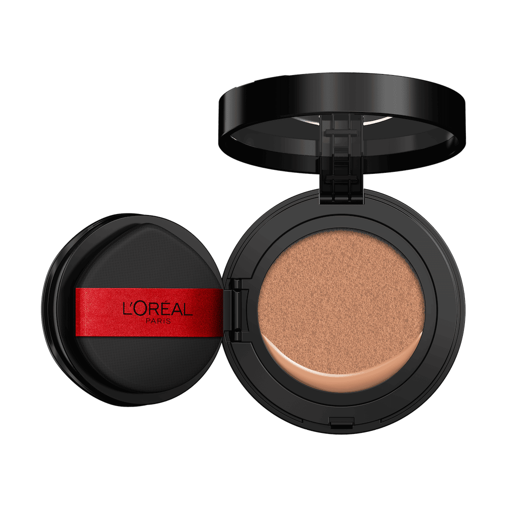 Fonds de Teint Fluide Accord Parfait Cushion L'Oréal Paris, Couvrance parfaite 24H, Sans oxydation