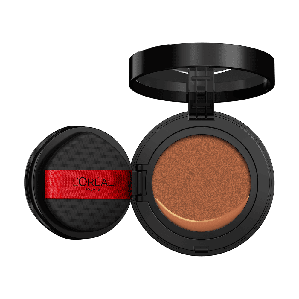 Fonds de Teint Fluide Accord Parfait Cushion L'Oréal Paris, Couvrance parfaite 24H, Sans oxydation