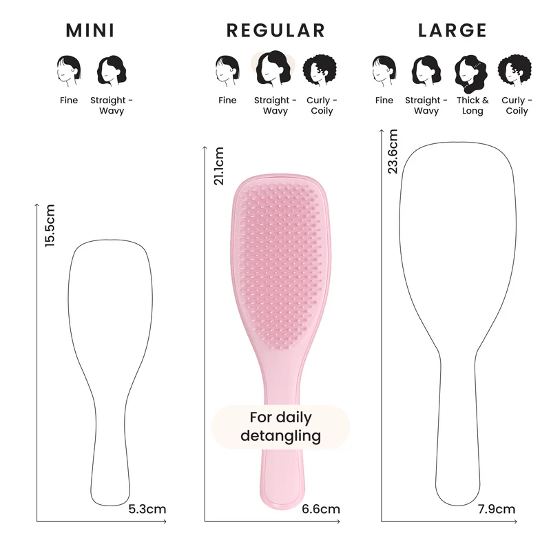 Brosse démêlante Tangle Teezer Wet Detangler pour un démêlage sans casse - Rose Millennial