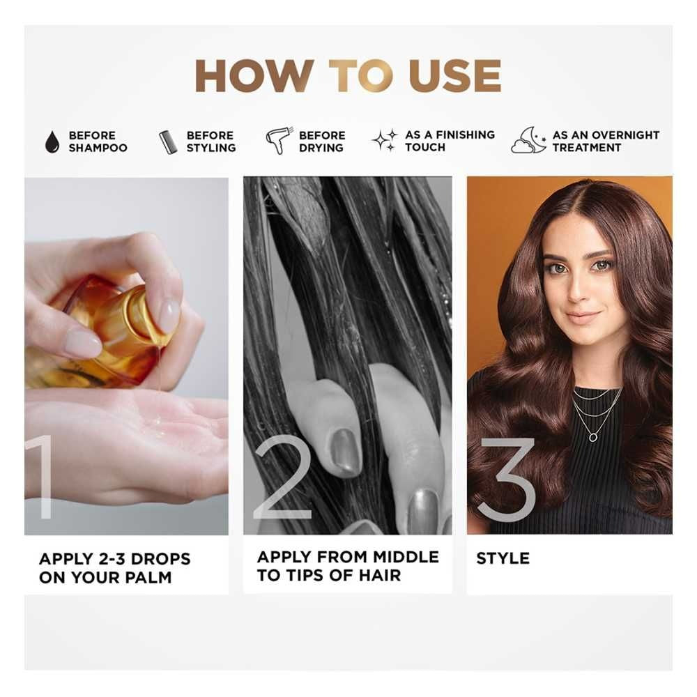 Sérum Huile Extraordinaire Elsève de L'Oréal Paris, sérum anti-frisottis avec protection UV