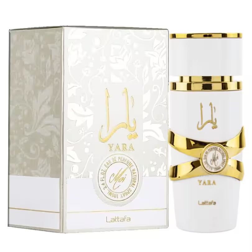 Lattafa Yara Moi Eau de Parfum bottle with box