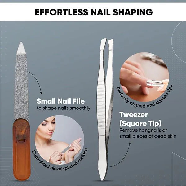VEGA Manicure Set MS-08 – 8 Piece Complete Nail Care Kit