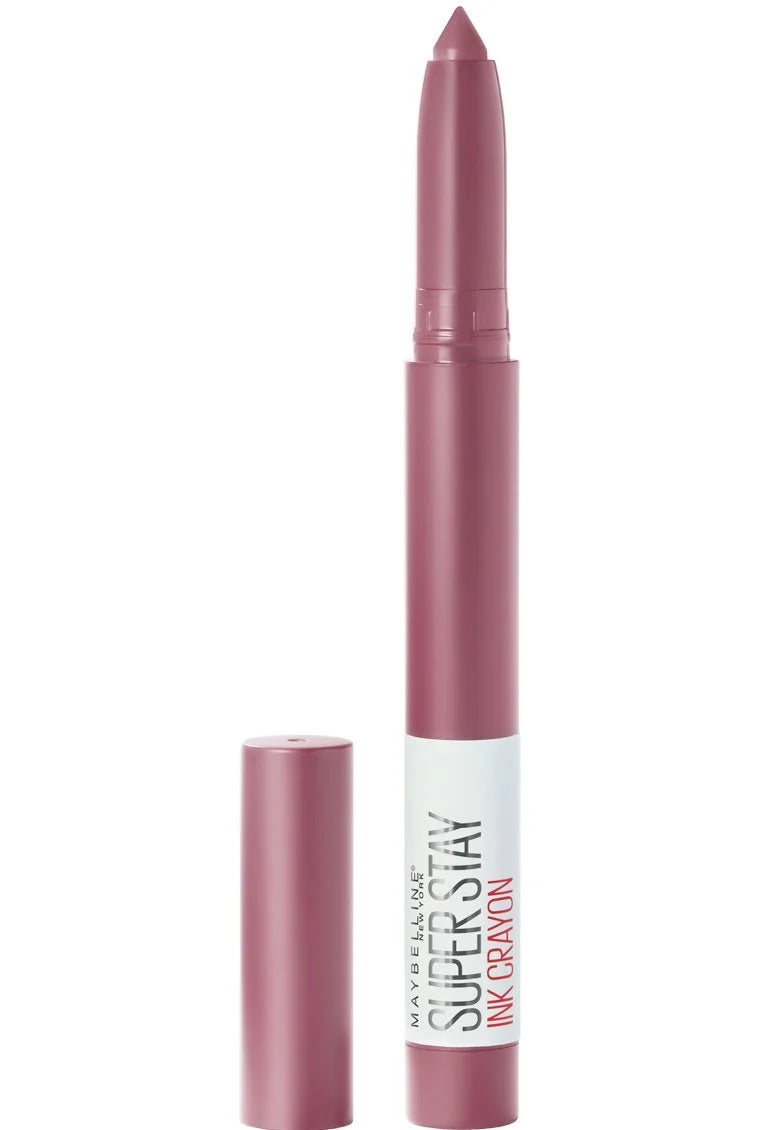 Maybelline New York Matte Ink Crayon Lipstick – Smudgeproof, Up to 8H Wear