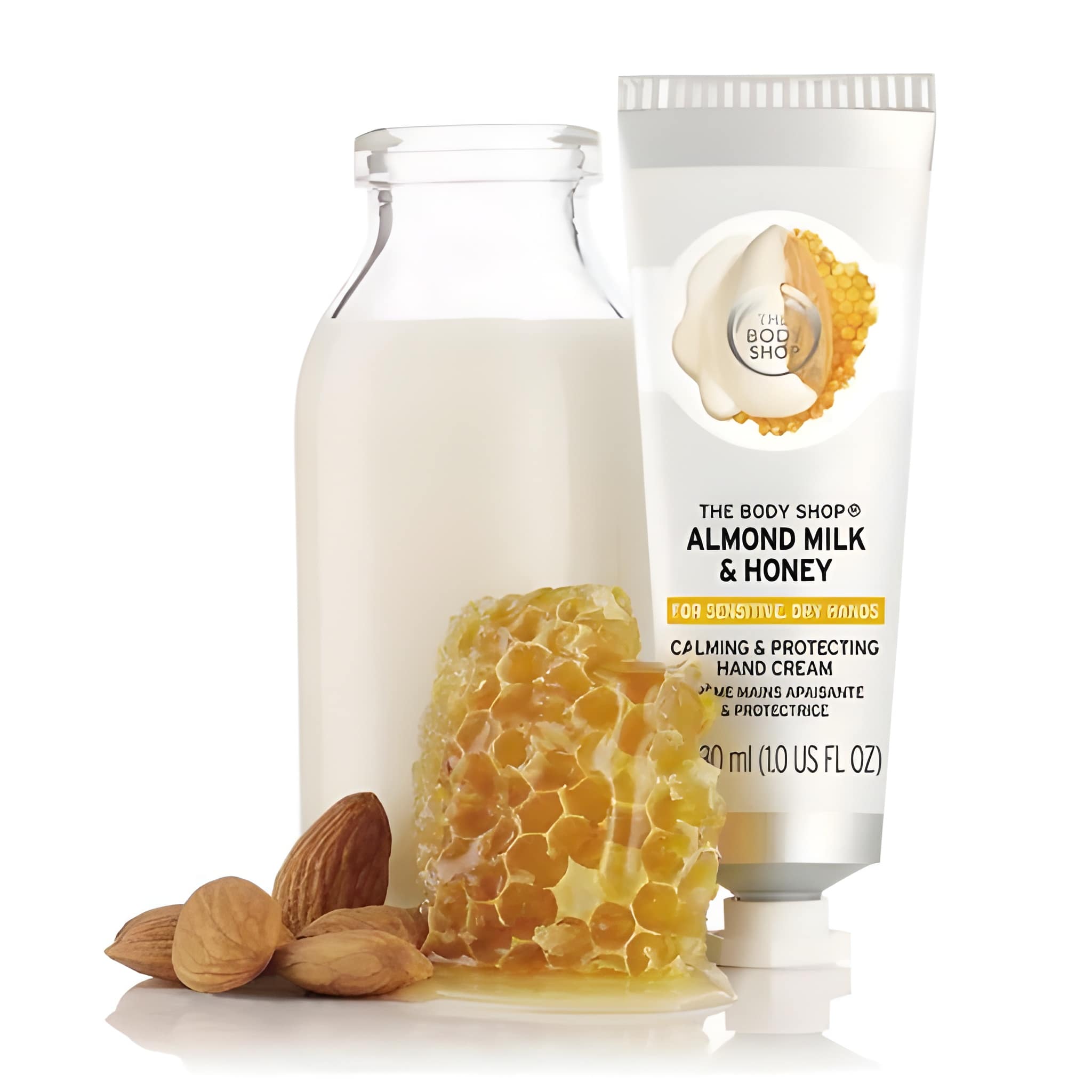 The Body Shop Crème Mains Apaisante & Protectrice Lait d'Amande & Miel