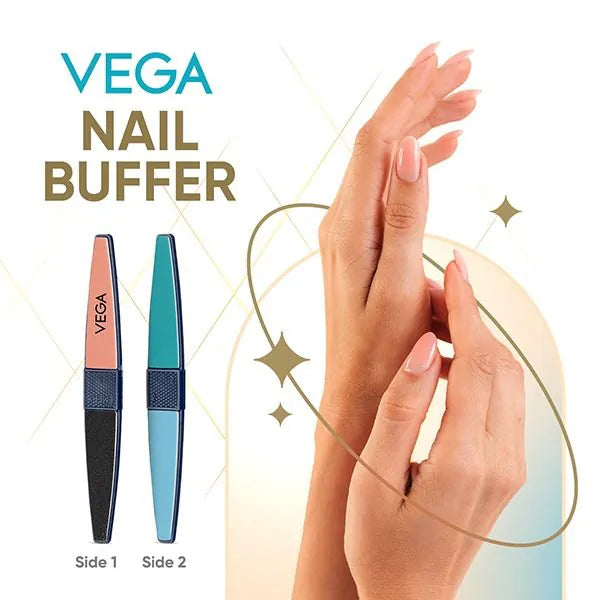 VEGA Lime à ongles 4 faces NB-01 – Bloc de finition pour des ongles lisses et brillants