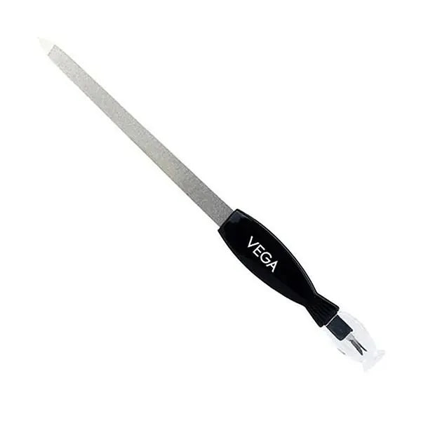 Lime à ongles VEGA avec coupe-cuticules NFT-06 – Outil 2-en-1 de soin des ongles