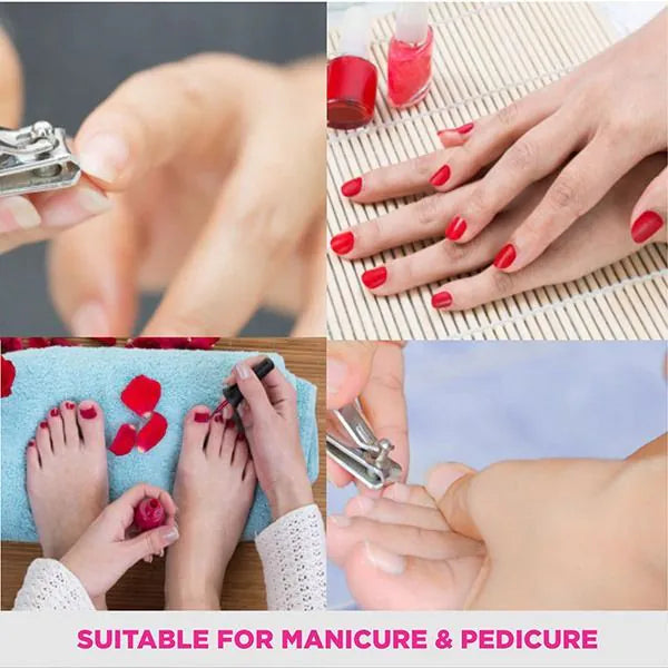 Lime à ongles VEGA avec coupe-cuticules NFT-06 – Outil 2-en-1 de soin des ongles