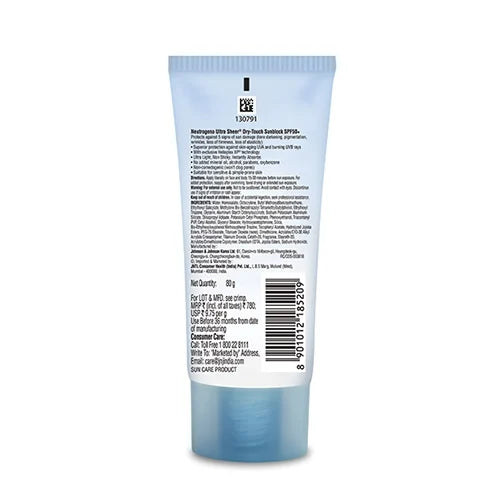 Neutrogena Ultra Sheer SPF 50+ PA++++ Face Sunscreen