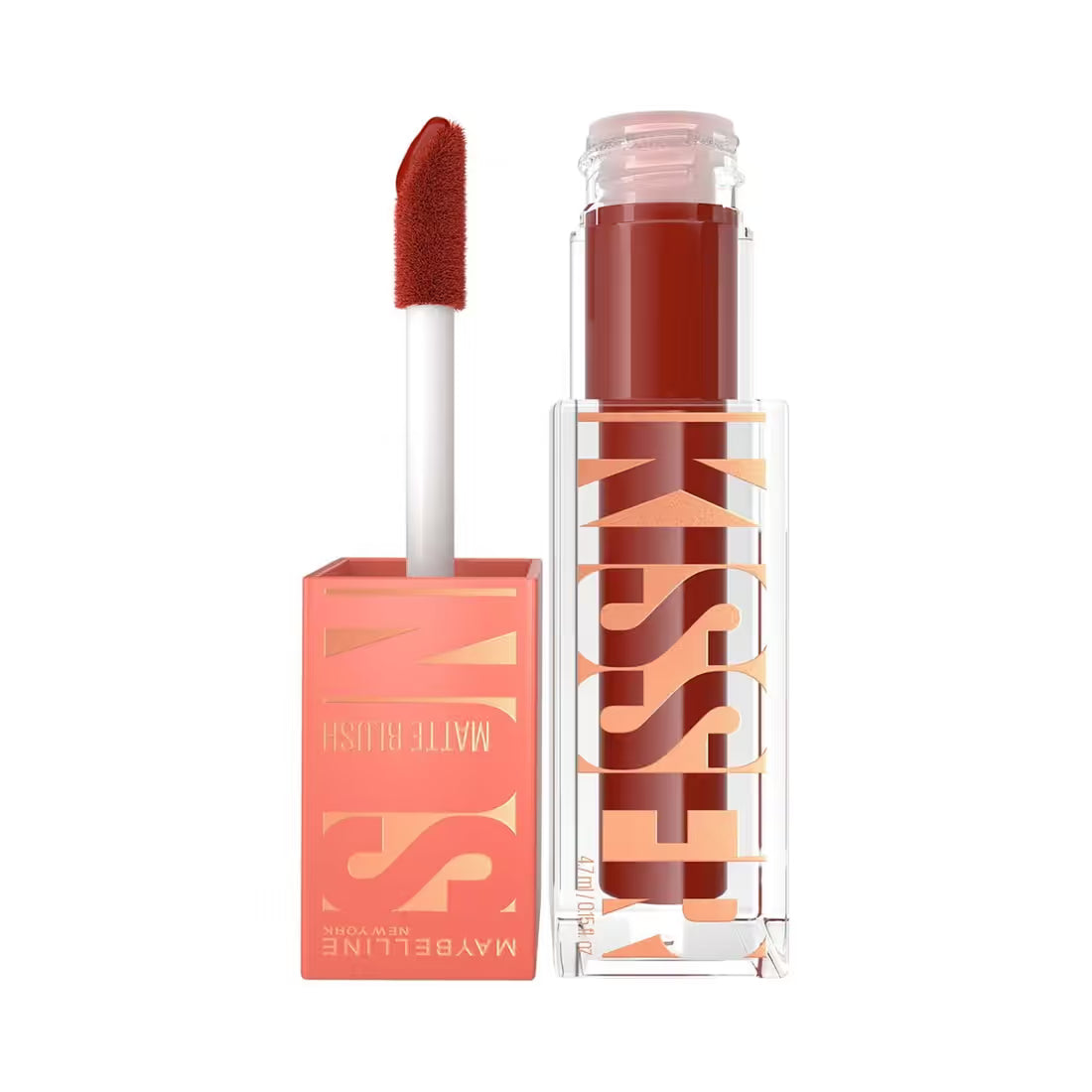 Maybelline New York Sunkisser Hazy Matte Blush – Lightweight Liquid Blush - Hot Sunset