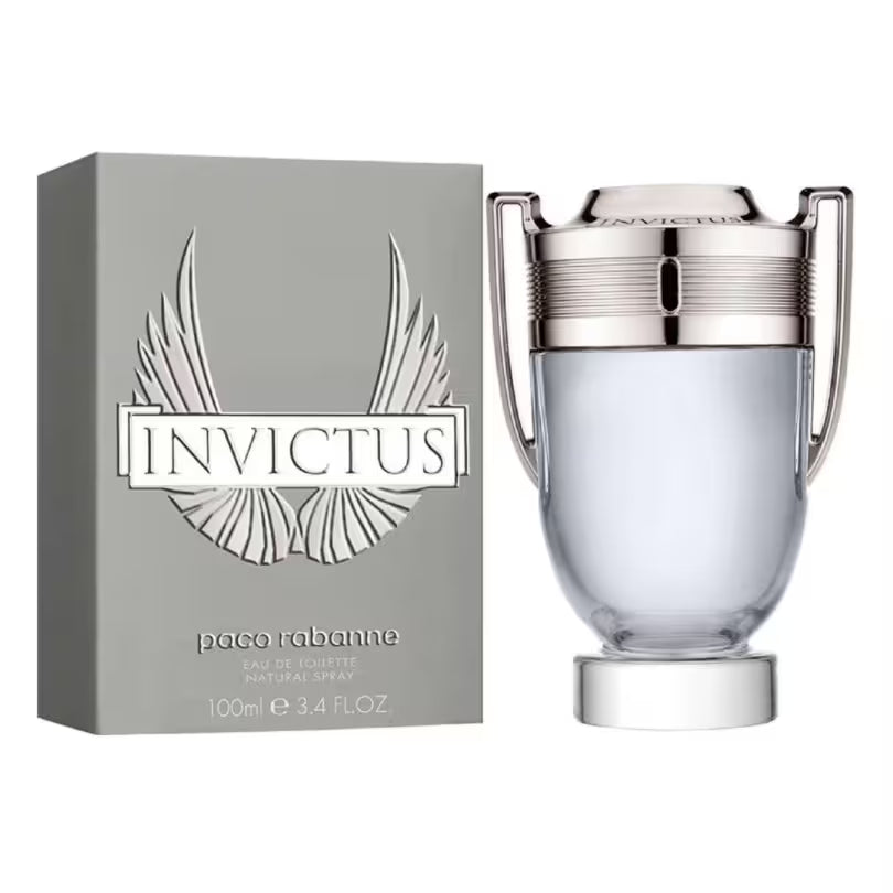 Paco Rabanne Invictus Eau de Toilette 100ml bottle and box