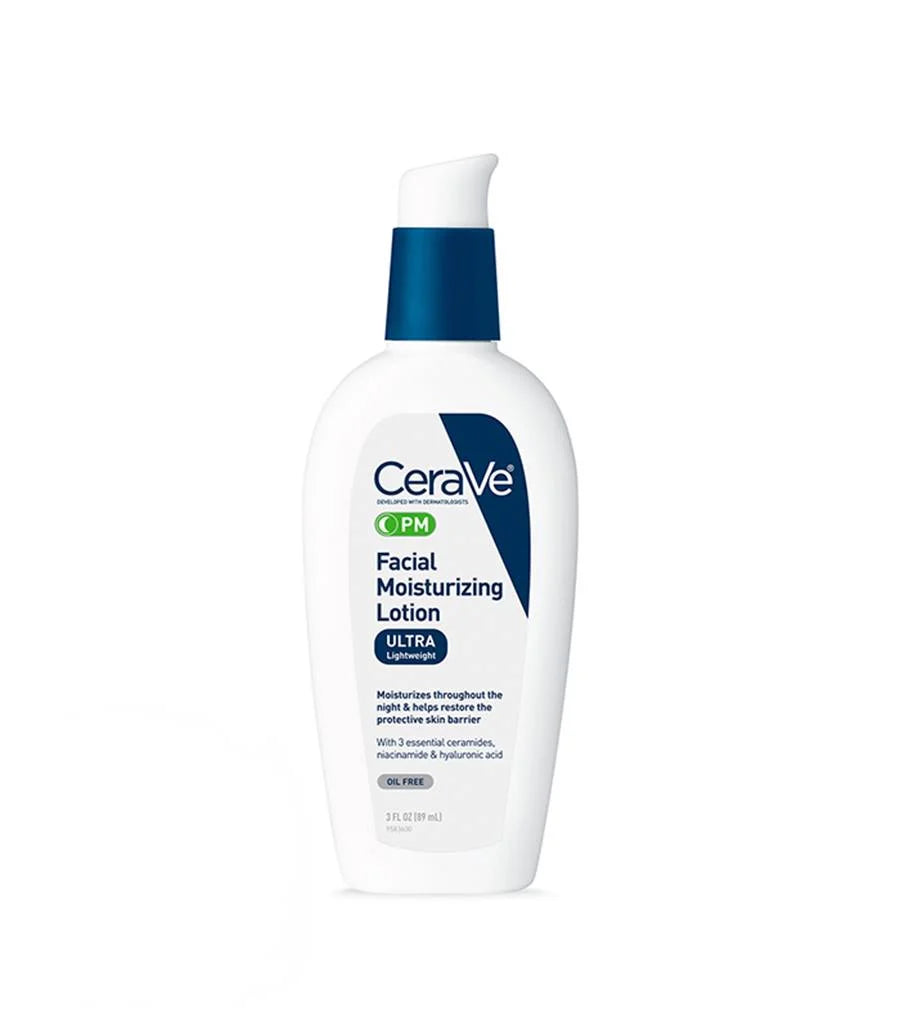 CeraVe PM Facial Moisturizing Lotion – Ultra-Lightweight Night Cream