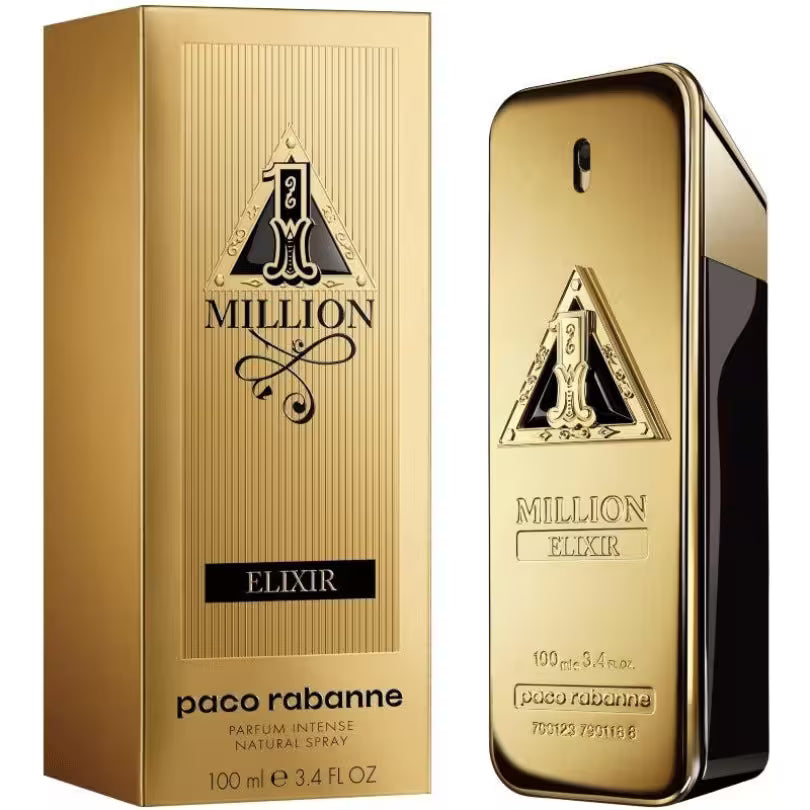Rabanne 1 Million Elixir Parfum Intense 100ml Bottle and Box