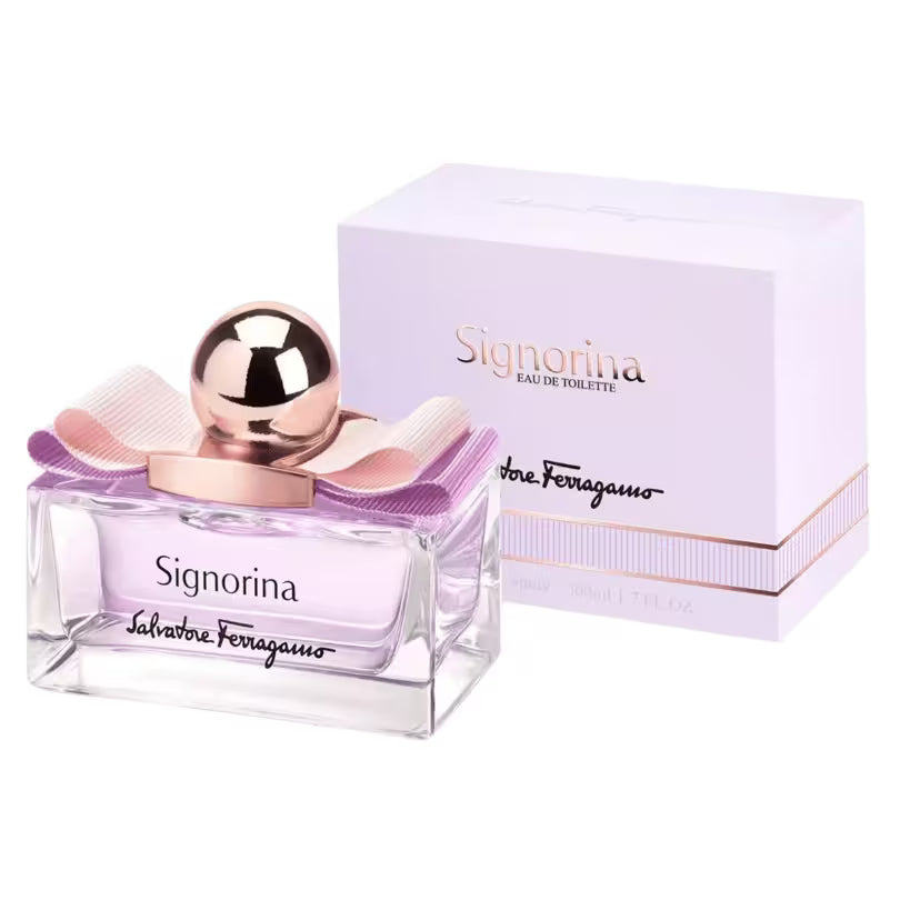 Salvatore Ferragamo Signorina Eau de Toilette 100ml bottle and box