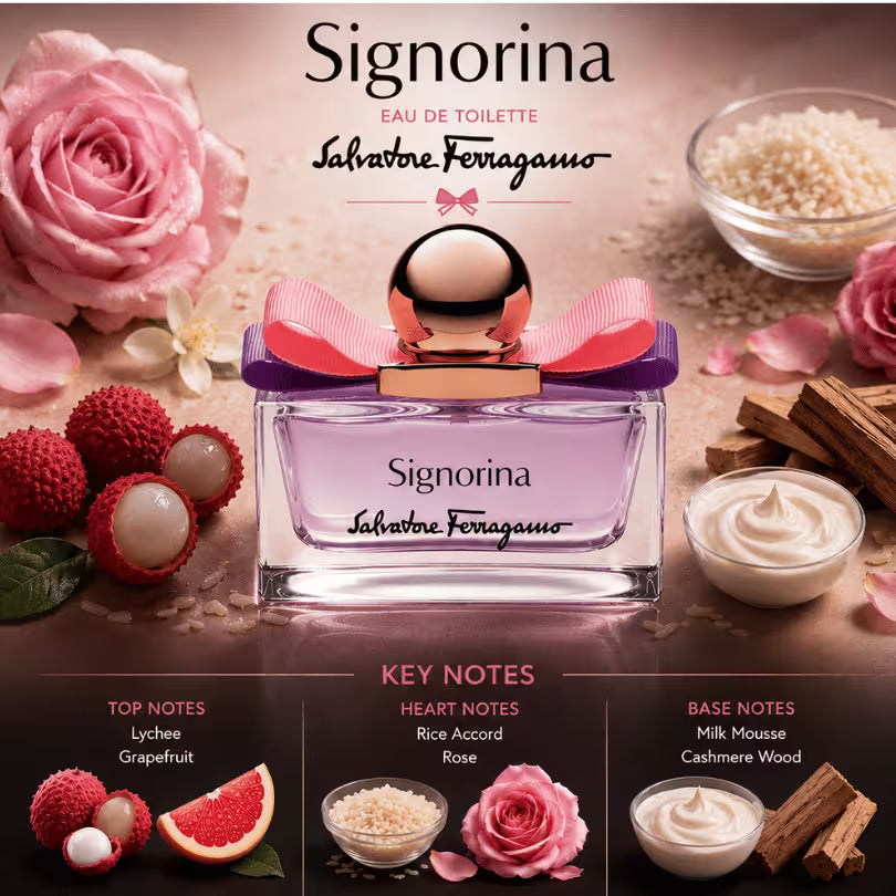 Salvatore Ferragamo Signorina Eau de Toilette Key fragrance notes