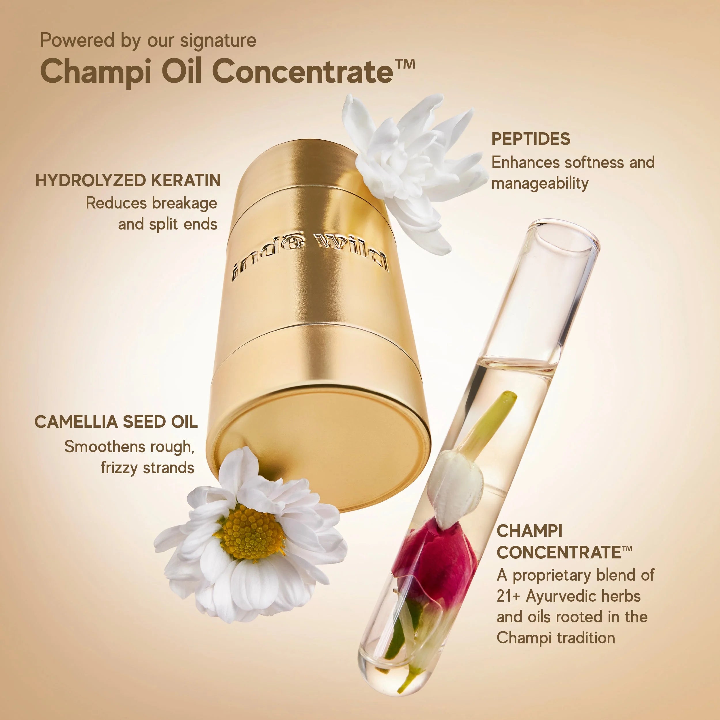 Inde Wild Champi Cire Coiffante Lissante en Stick - 30ml